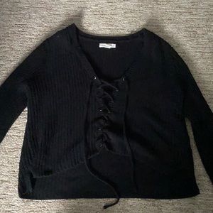Black Cropped Sweater